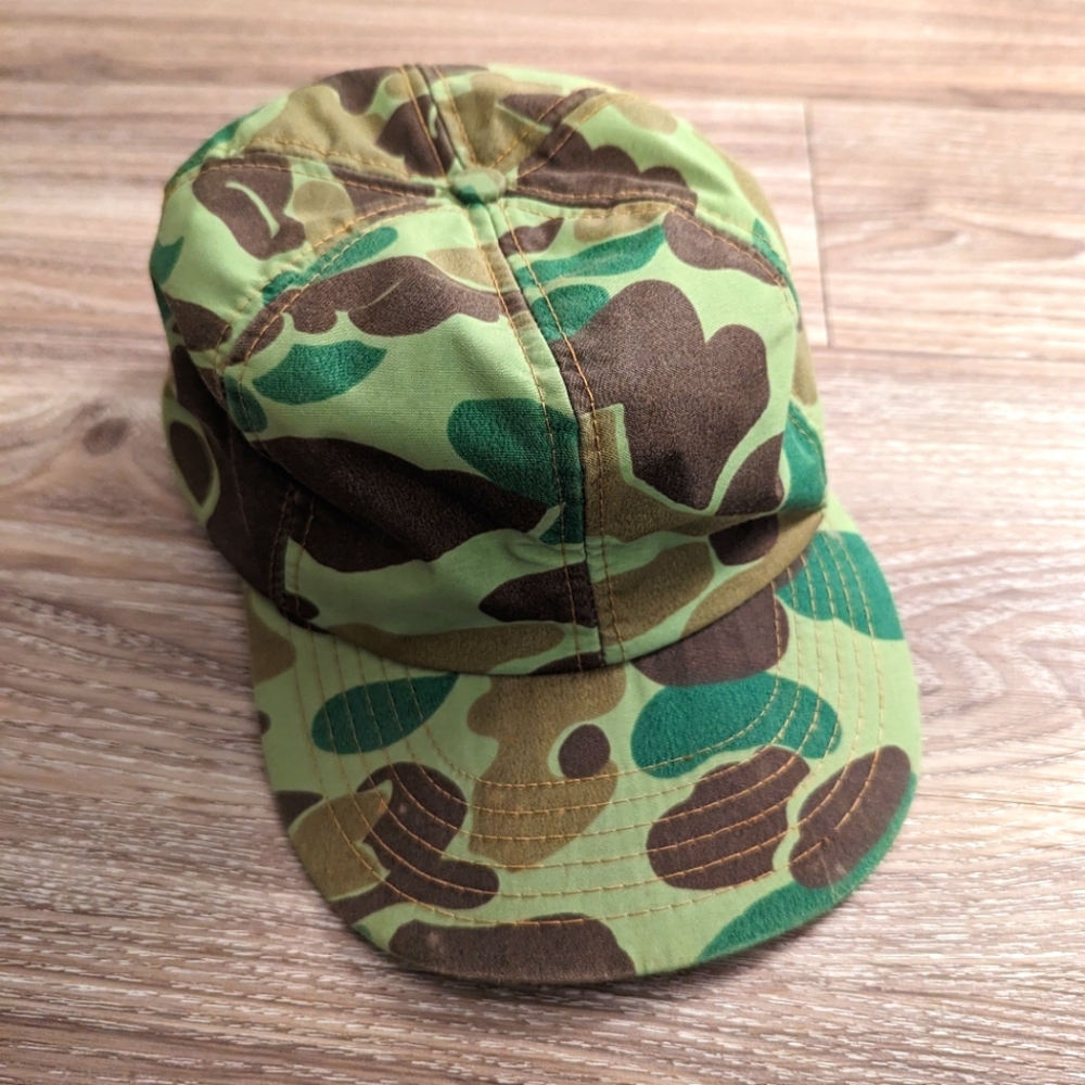 Vintage camo gore-tex trucker hat